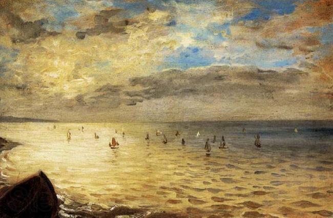 Eugene Delacroix The Sea from the Heights of Dieppe Germany oil painting art